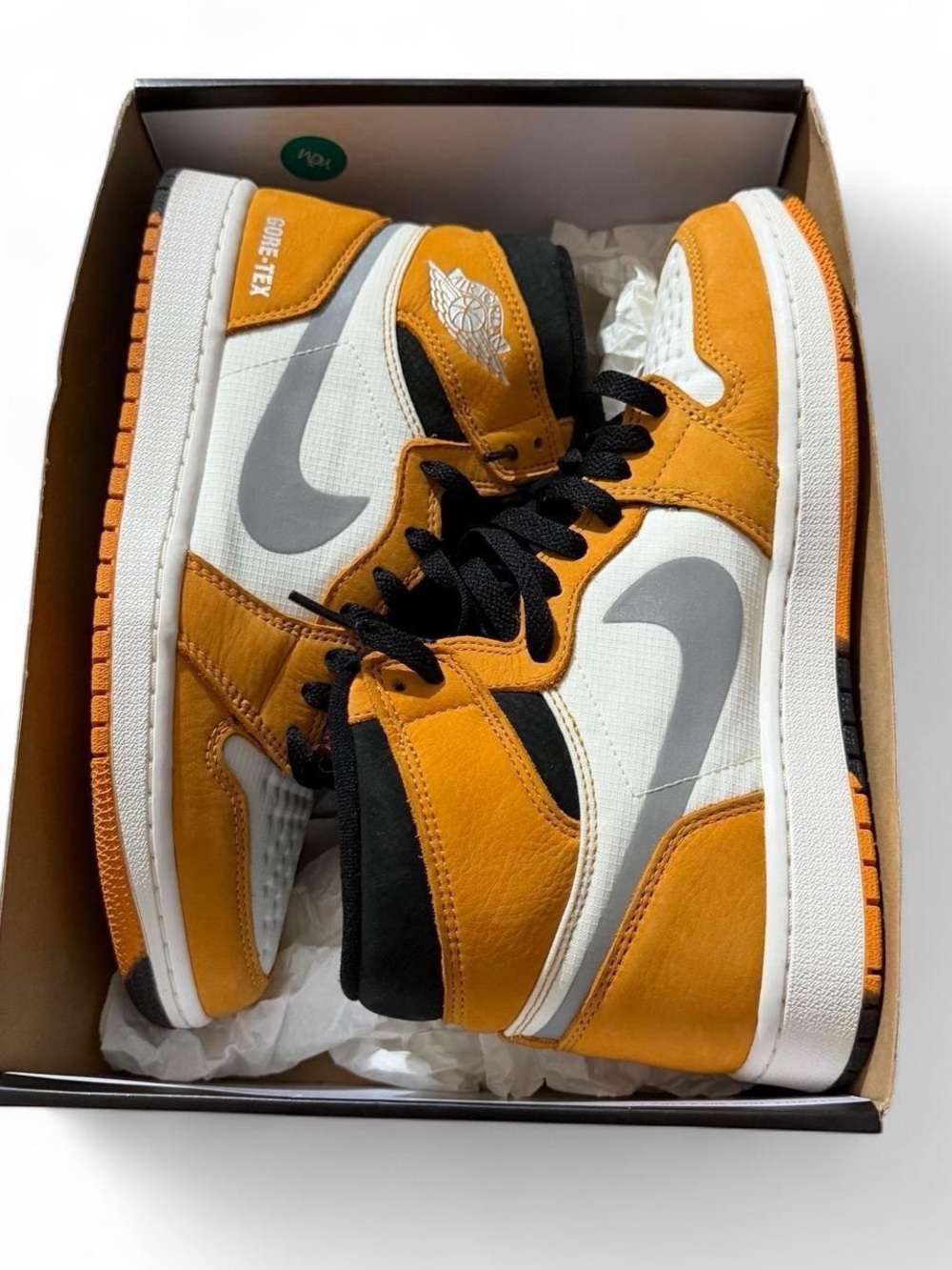 Jordan Kids' High-Top Sneakers - Orange/White/Black